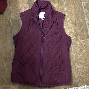 Coldwater Creek Deep Purple Quilted Vest